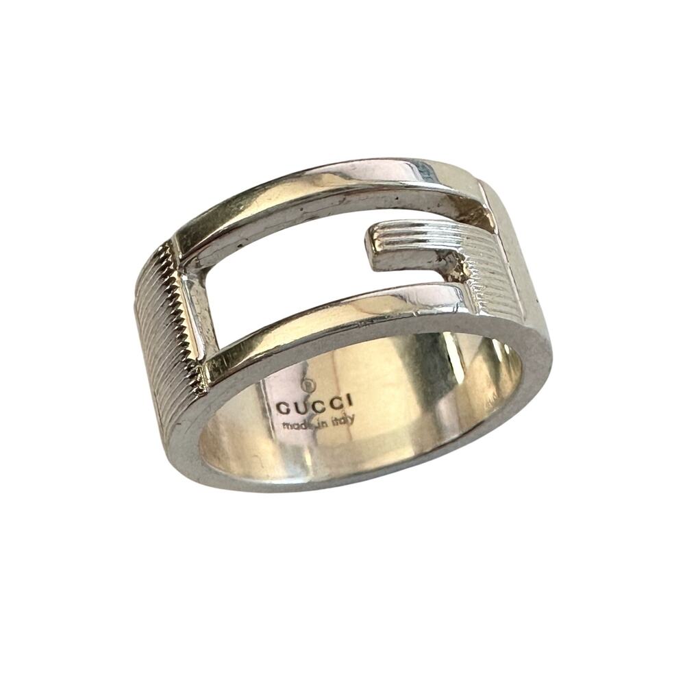 Gucci Abstract G Ring Sterling Silver - Size 4.75